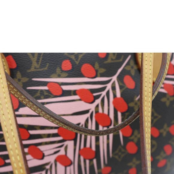Louis Vuitton  Neverfull MM Jungle Dots Monogram Canvas Brown Tote Brown - Picture 10 of 15